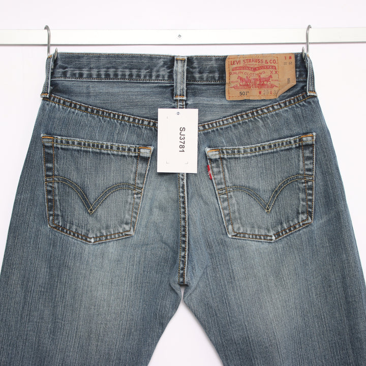 Levi's 501 regular fit W29 L32 jeans vintage in denim da donna