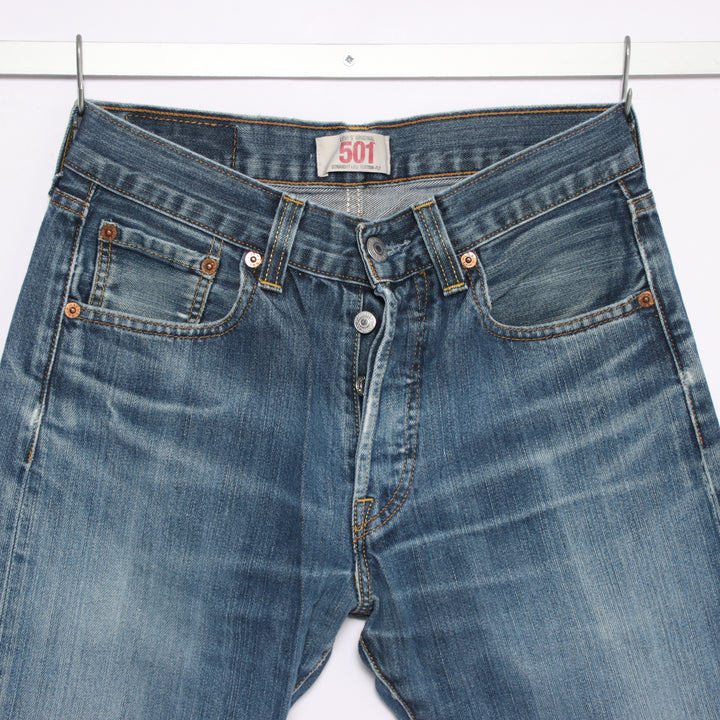 Levi's 501 regular fit W29 L32 jeans vintage in denim da donna