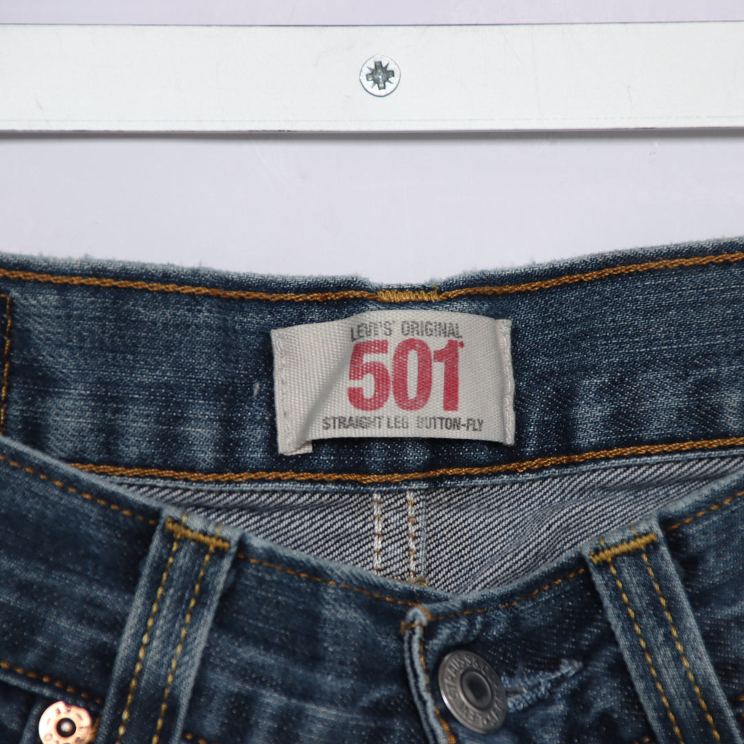 Levi's 501 regular fit W29 L32 jeans vintage in denim da donna