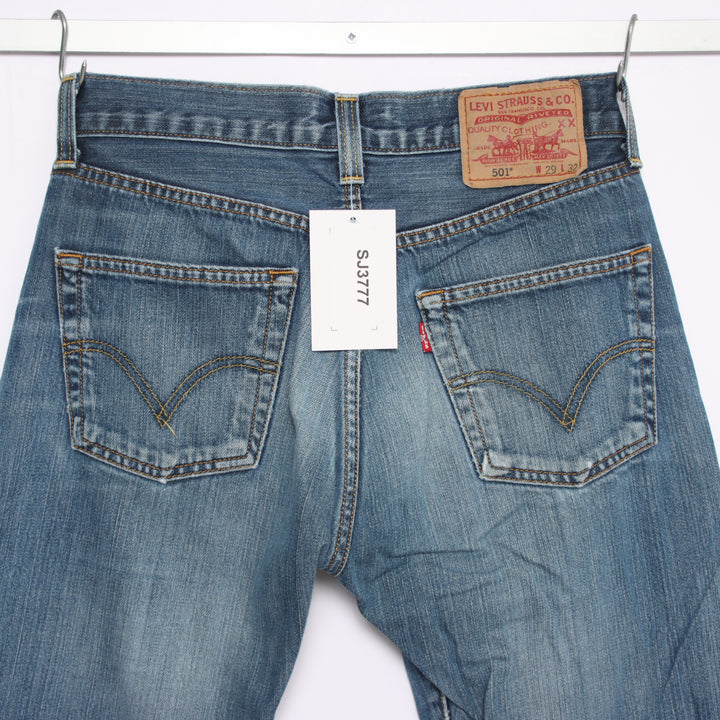 Levi's 501 regular fit W29 L32 jeans vintage in denim da donna