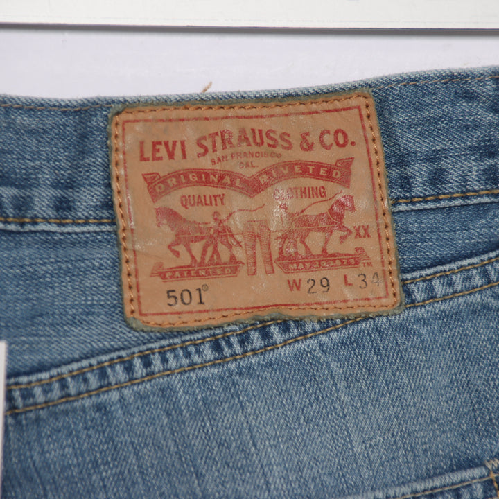 Levi's 501 regular fit W29 L34 jeans in denim da donna