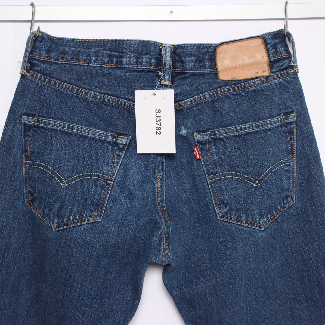 Levi's 501 regular fit W29 L34 jeans vintage in denim da donna