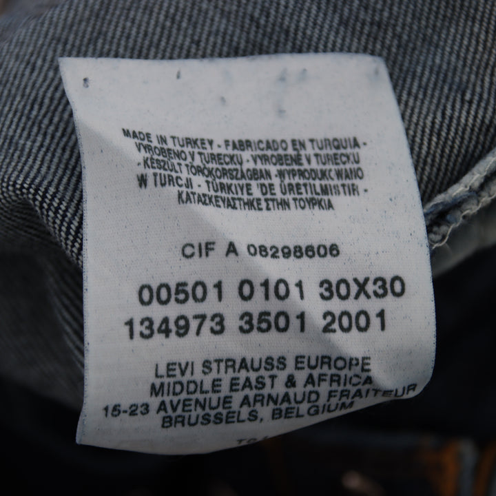 Levi's 501 regular fit W30 L30 jeans vintage in denim unisex