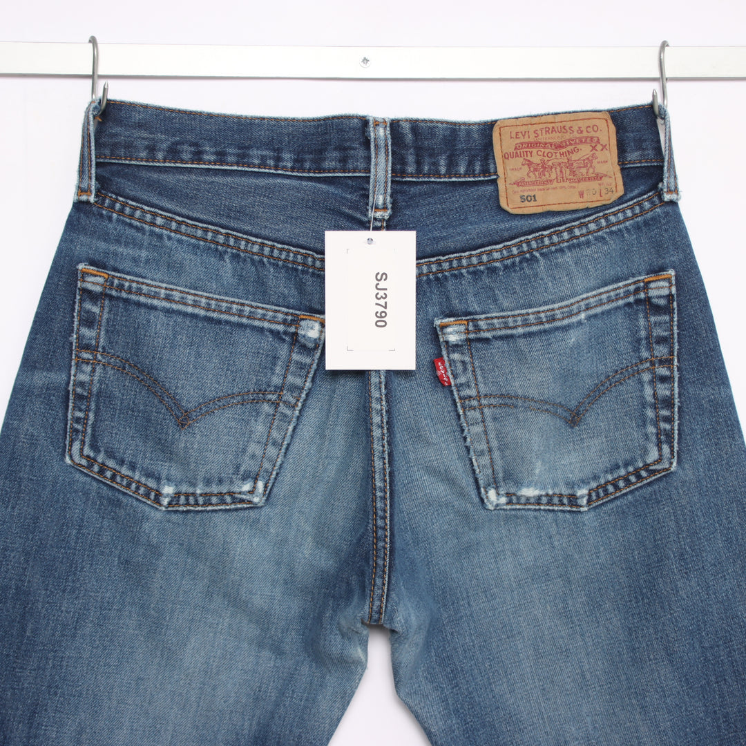 Levi's 501 regular fit W30 L34 jeans vintage in denim unisex