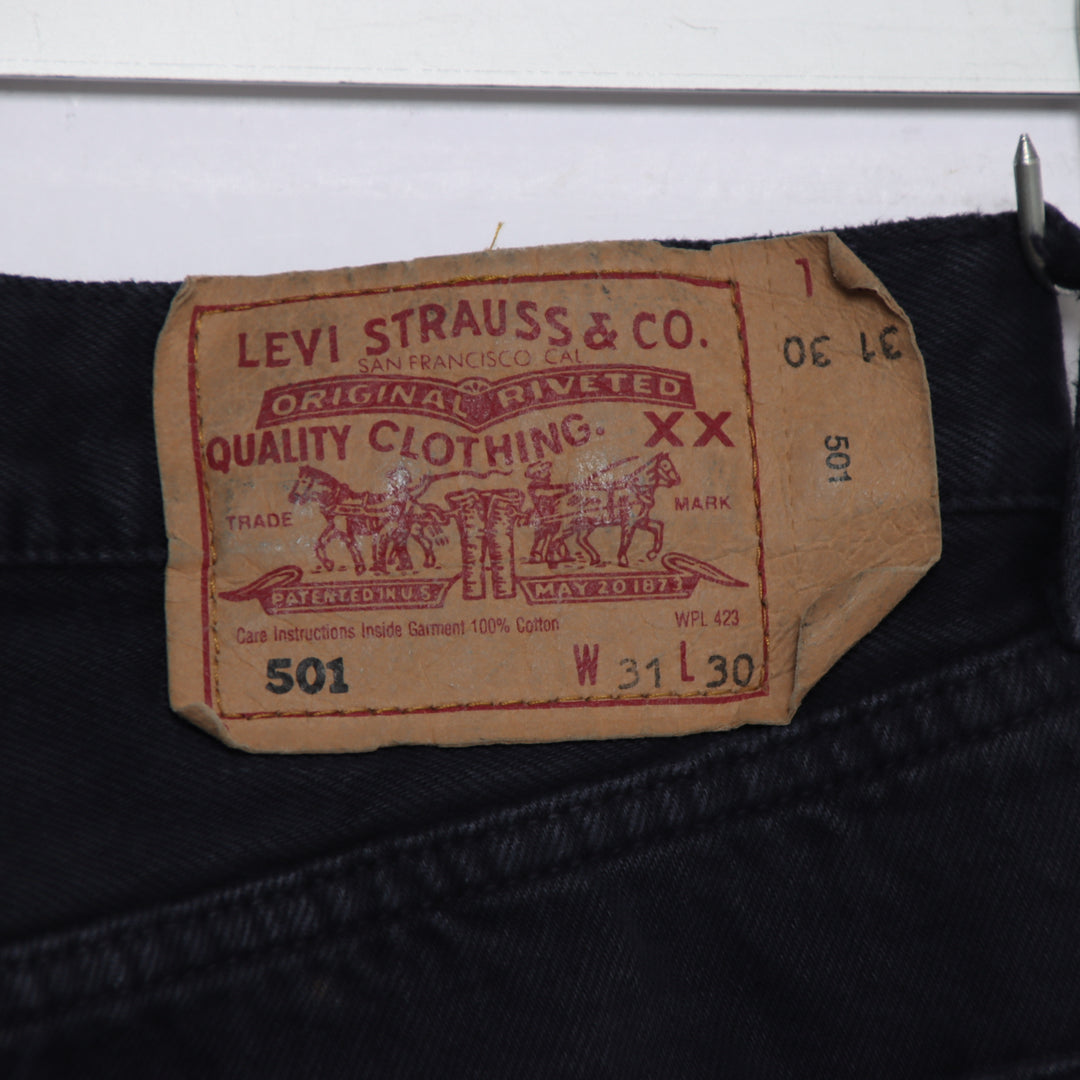Levi's 501 regular fit W31 L30 jeans vintage in denim blu unisex