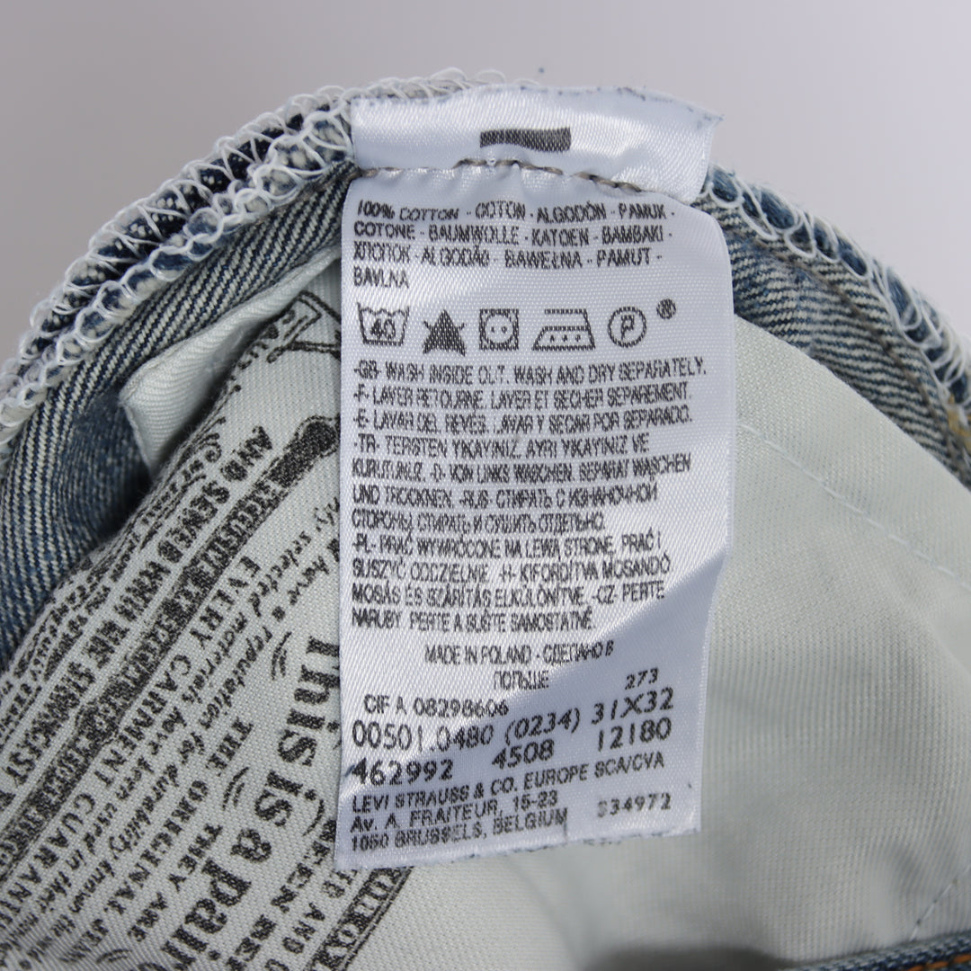 Levi's 501 regular fit W31 L32 jeans vintage in denim unisex