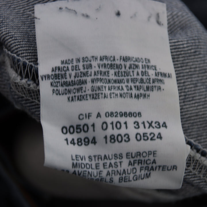 Levi's 501 regular fit W31 L34 jeans vintage in denim unisex