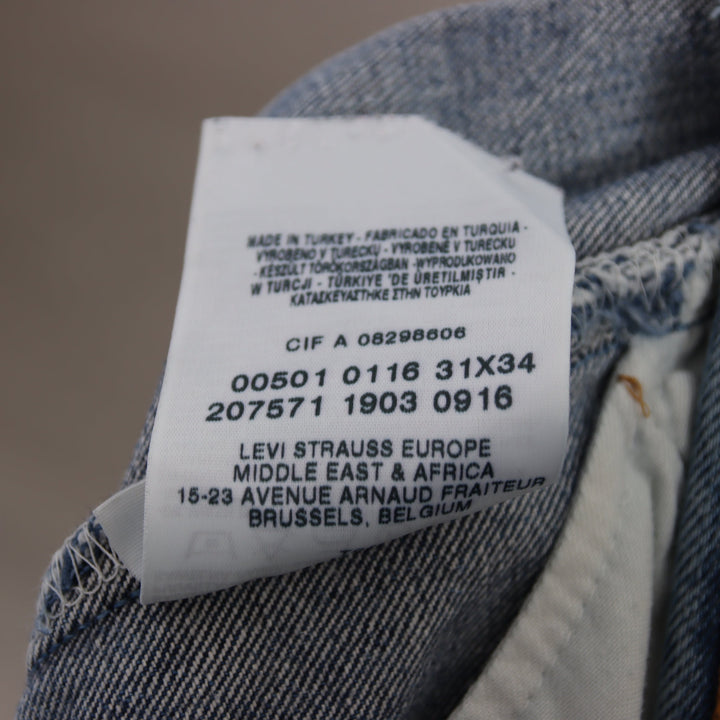 Levi's 501 regular fit W31 L34 jeans vintage in denim unisex