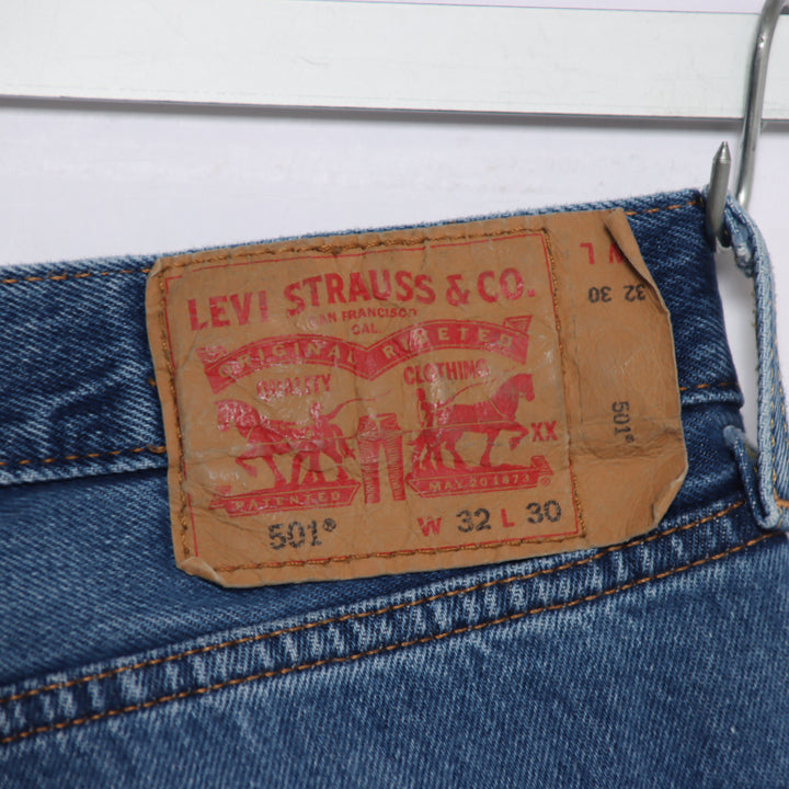 Levi's 501 regular fit W32 L30 jeans in denim unisex