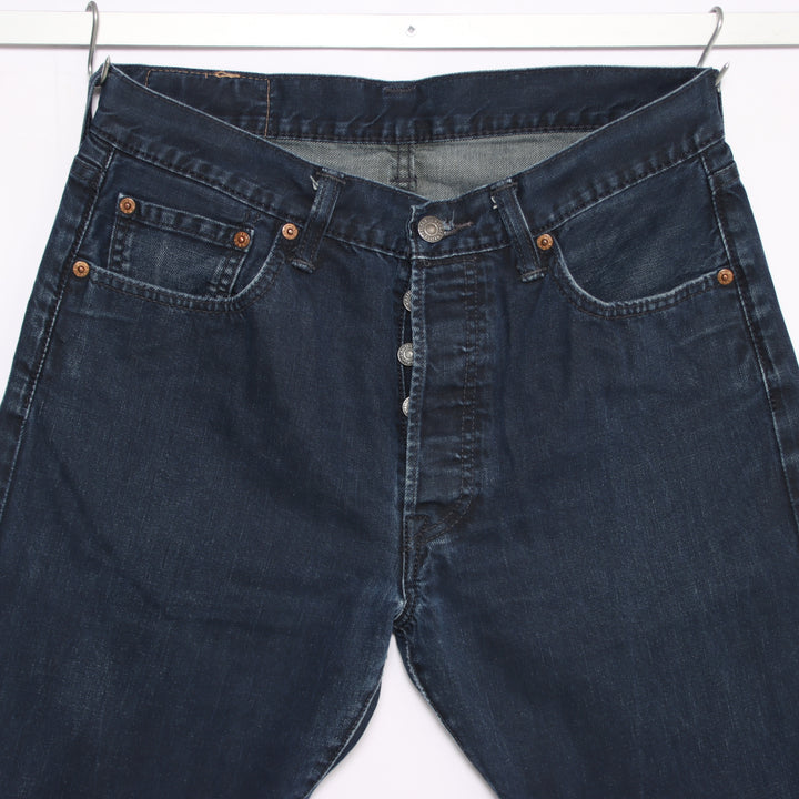 Levi's 501 regular fit W32 L32 jeans in denim blu unisex
