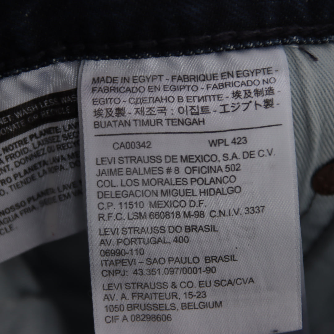 Levi's 501 regular fit W32 L32 jeans in denim blu unisex