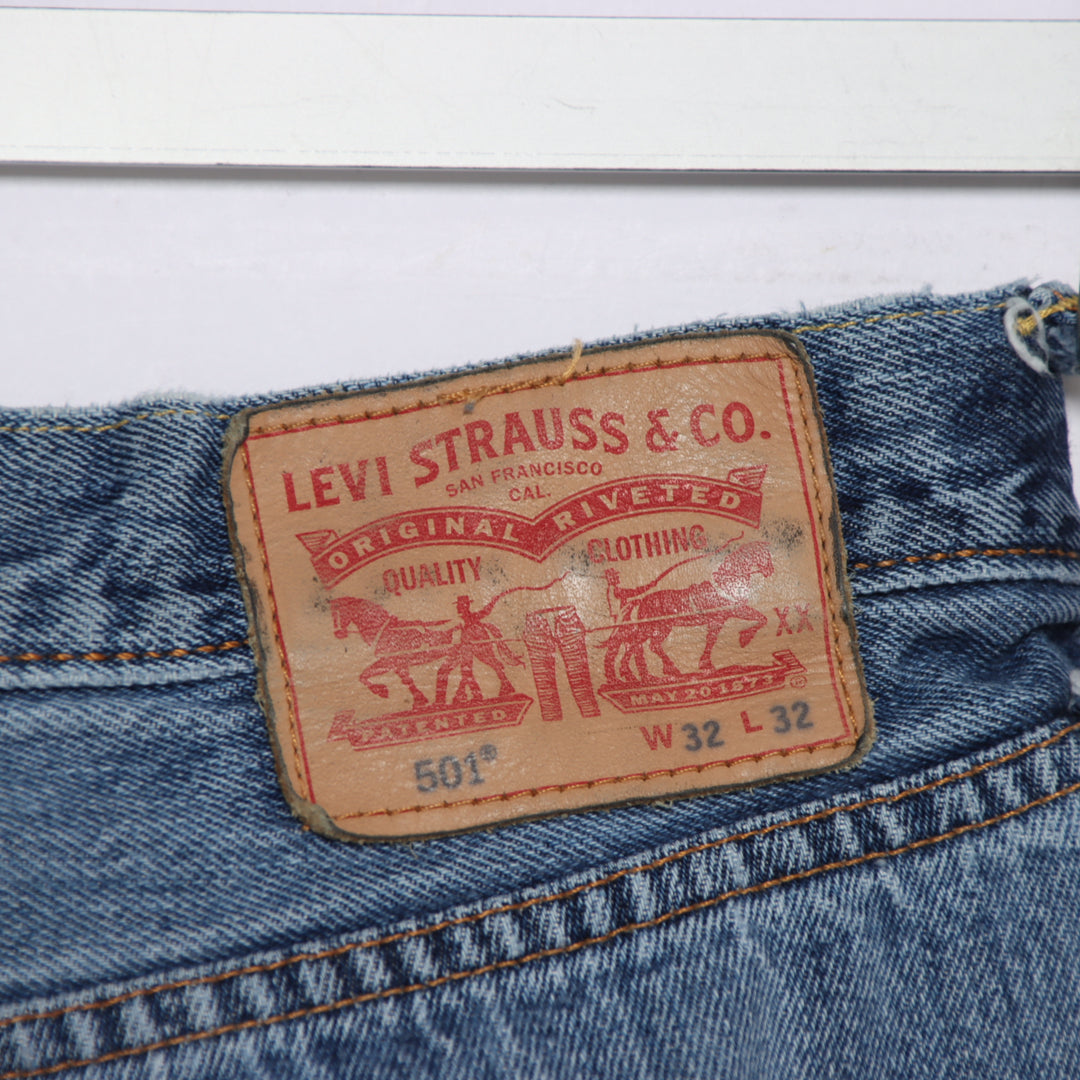 Levi's 501 regular fit W32 L32 jeans in denim unisex