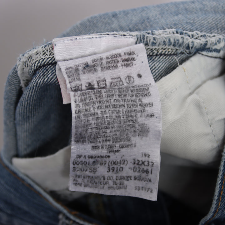 Levi's 501 regular fit W32 L32 jeans vintage in denim unisex