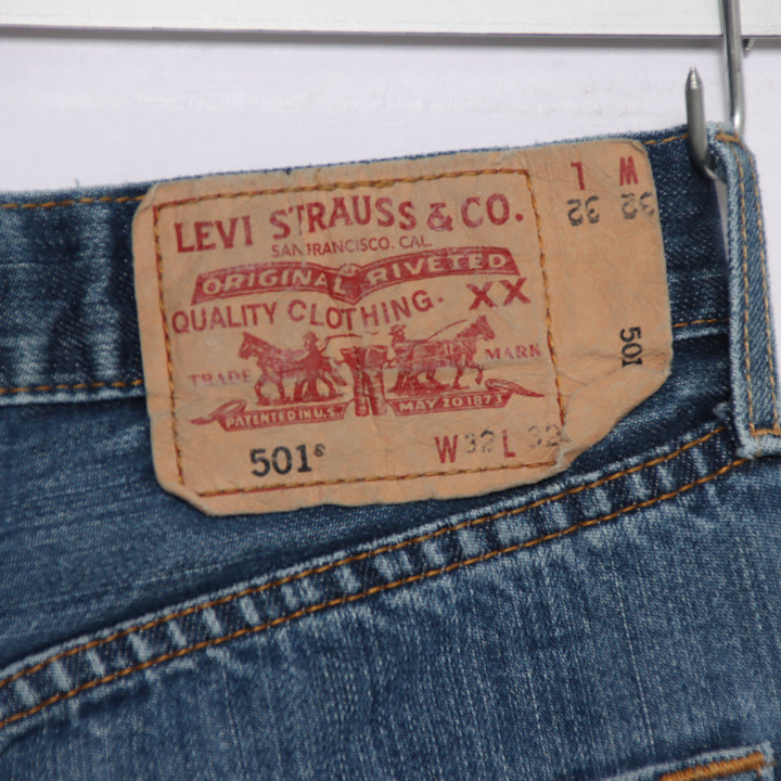 Levi's 501 regular fit W32 L32 jeans vintage in denim unisex