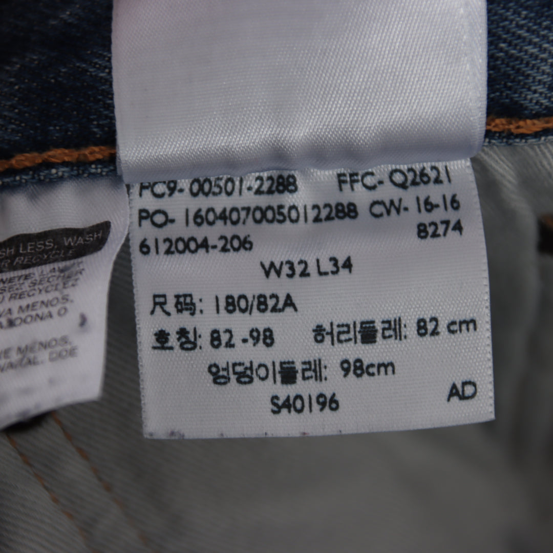 Levi's 501 regular fit W32 L34 jeans in denim unisex