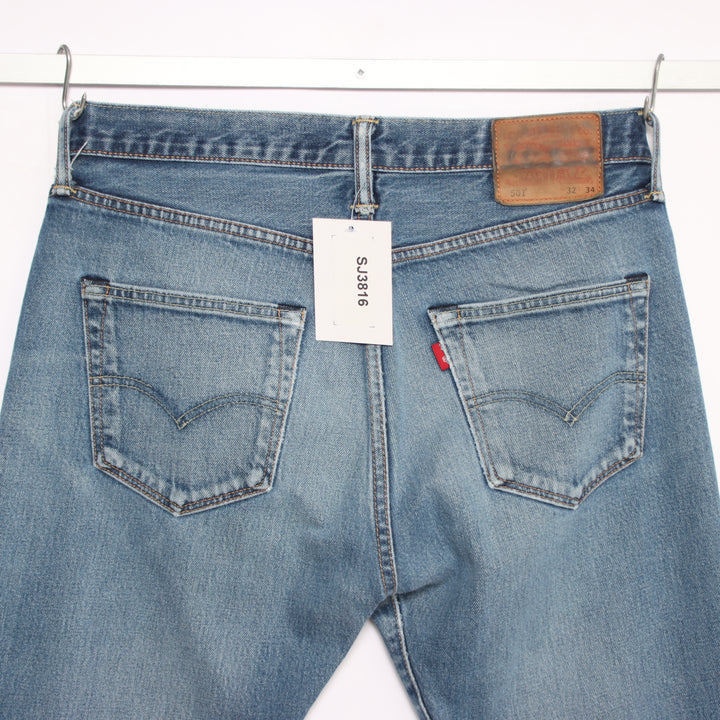 Levi's 501 regular fit W32 L34 jeans in denim unisex