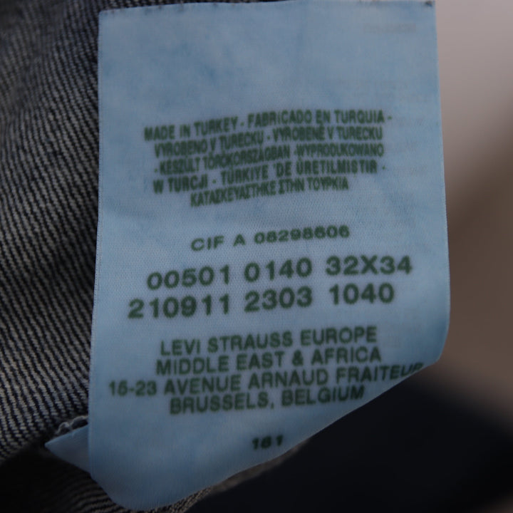 Levi's 501 regular fit W32 L34 jeans vintage in denim unisex