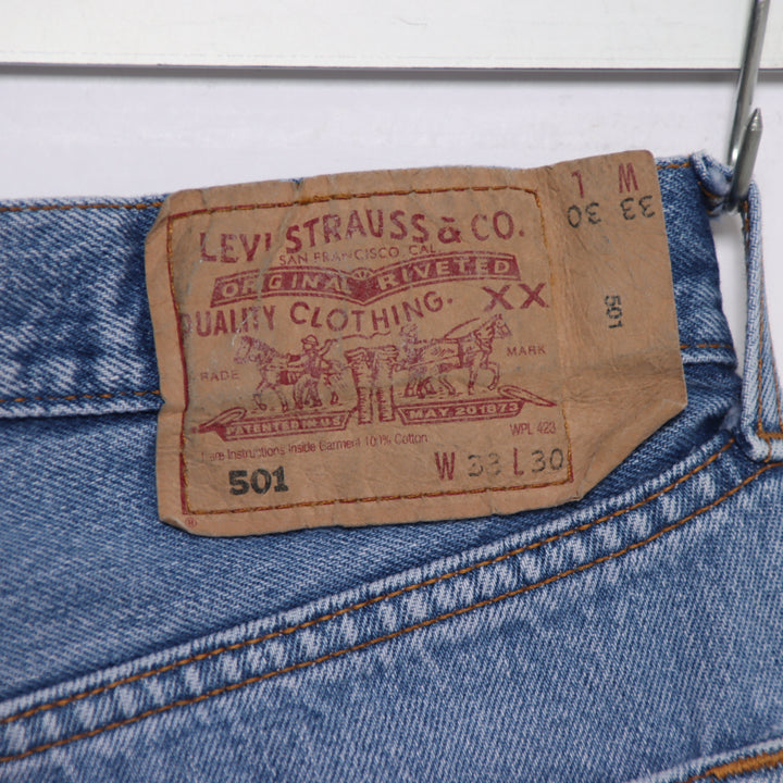 Levi's 501 regular fit W33 L30 jeans vintage in denim unisex