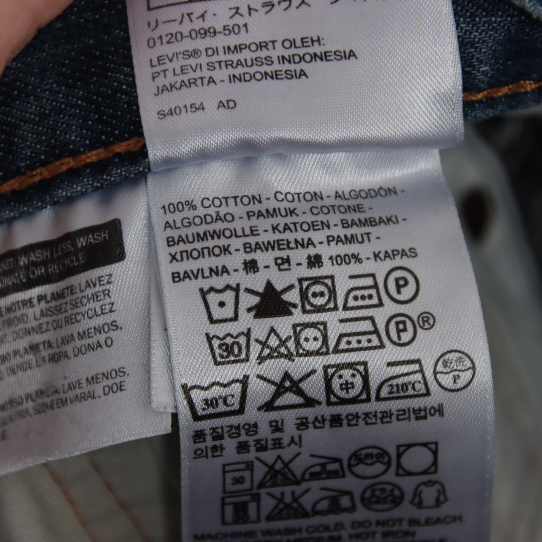 Levi's 501 regular fit W33 L32 jeans in denim unisex