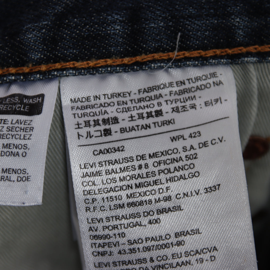 Levi's 501 regular fit W33 L32 jeans in denim unisex