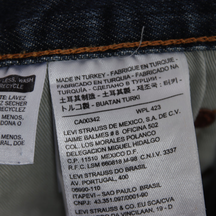 Levi's 501 regular fit W33 L32 jeans in denim unisex