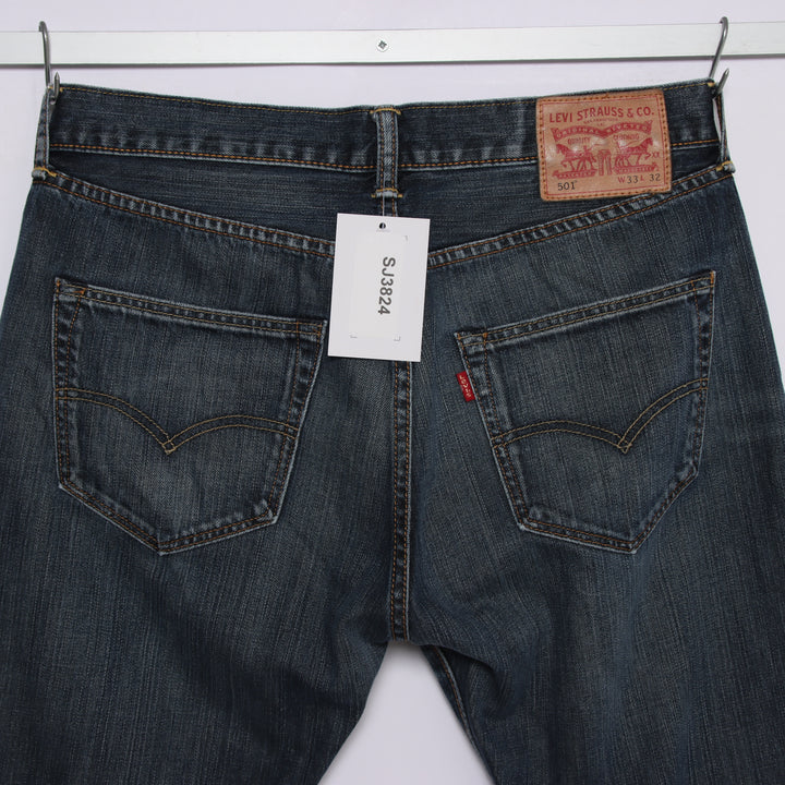Levi's 501 regular fit W33 L32 jeans in denim unisex