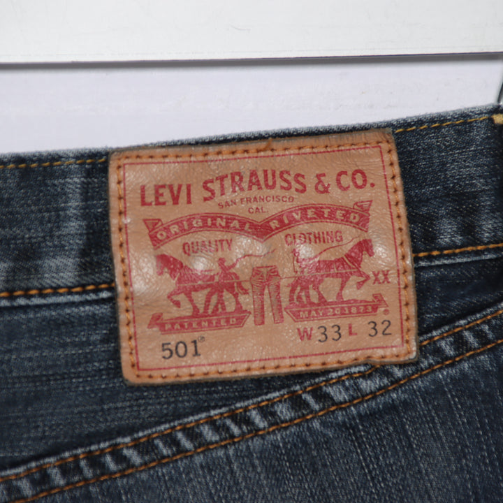 Levi's 501 regular fit W33 L32 jeans in denim unisex