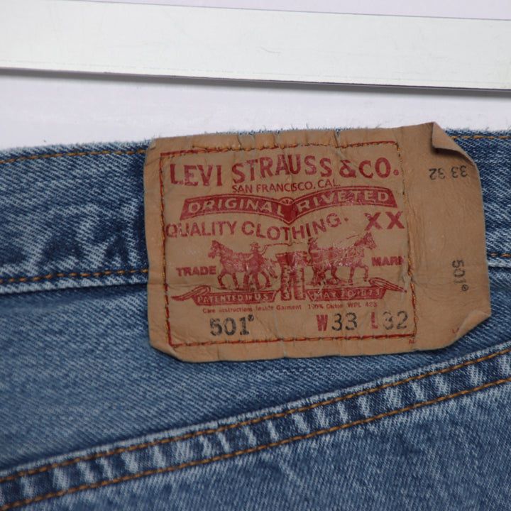 Levi's 501 regular fit W33 L32 jeans vintage in denim unisex