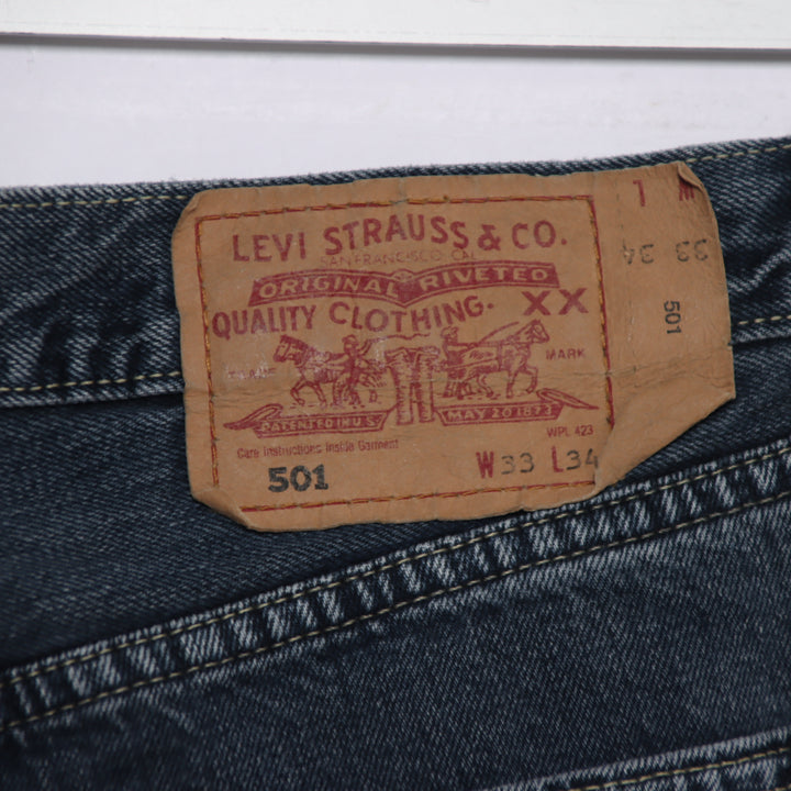 Levi's 501 regular fit W33 L34 jeans vintage in denim unisex