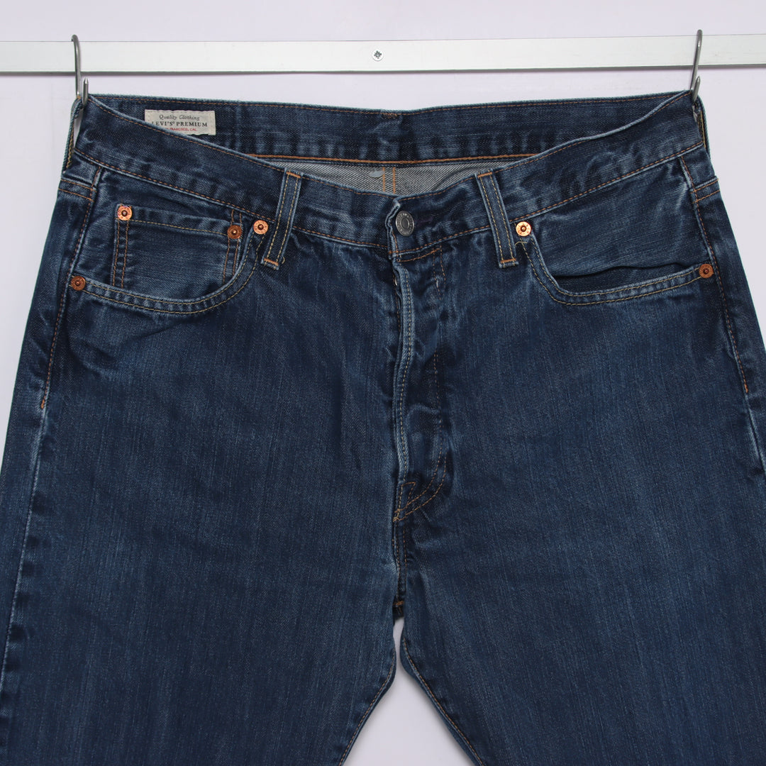 Levi's 501 regular fit W33 jeans in denim unisex