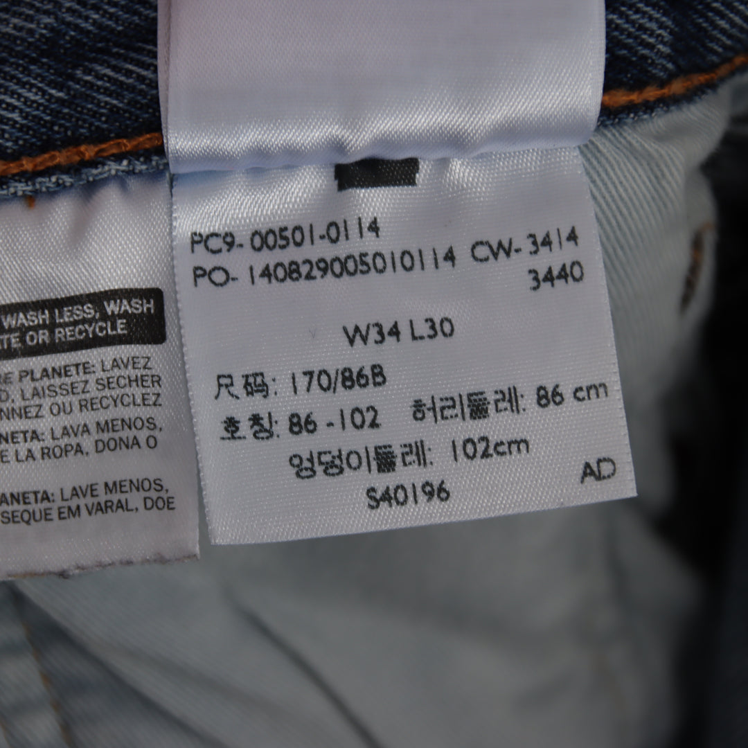 Levi's 501 regular fit W34 L30 jeans in denim da uomo