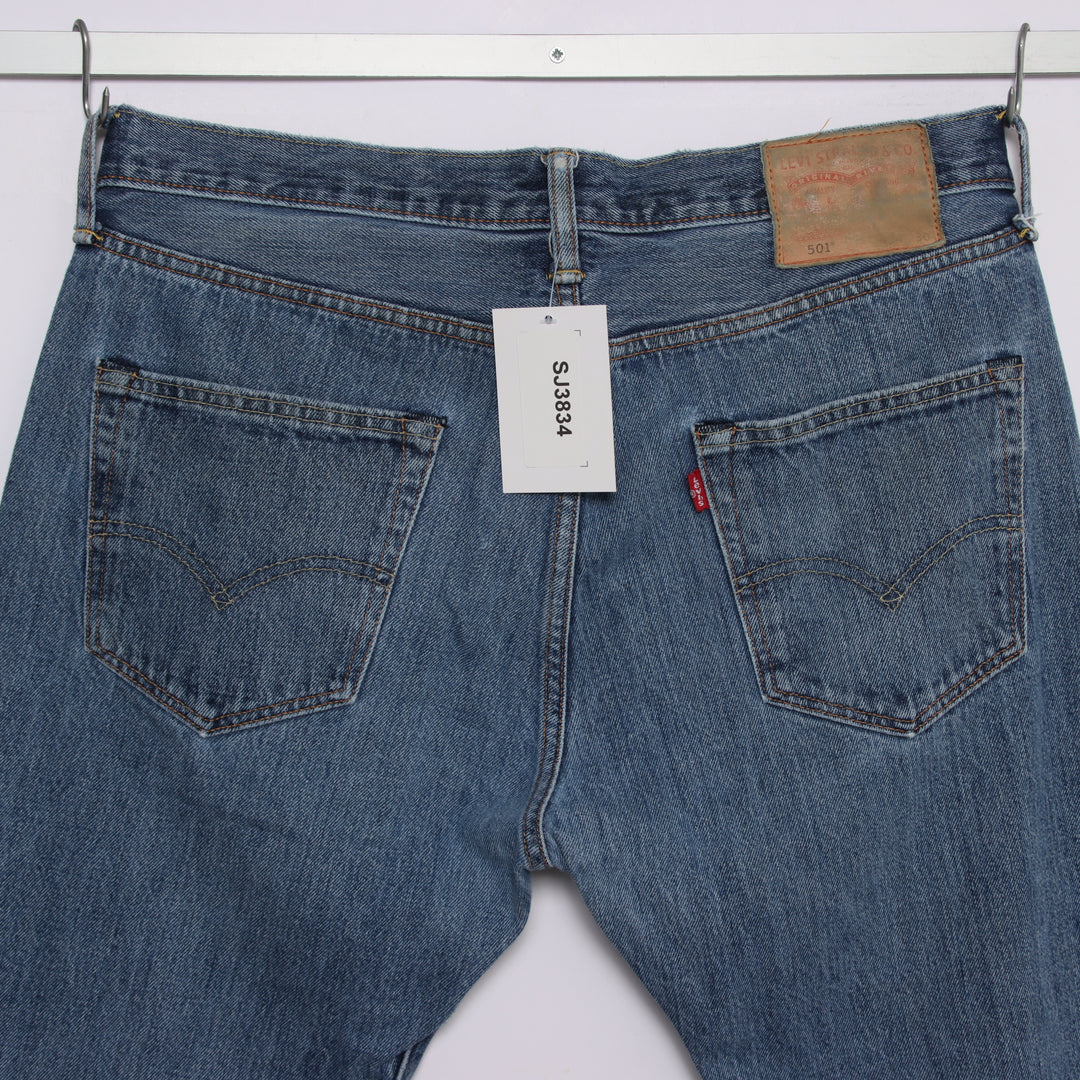Levi's 501 regular fit W34 L30 jeans in denim da uomo