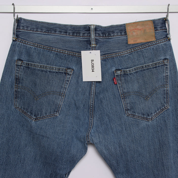 Levi's 501 regular fit W34 L30 jeans in denim da uomo