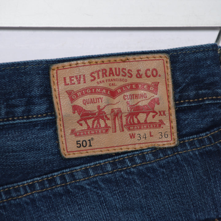 Levi's 501 regular fit W34 L36 jeans in denim da uomo