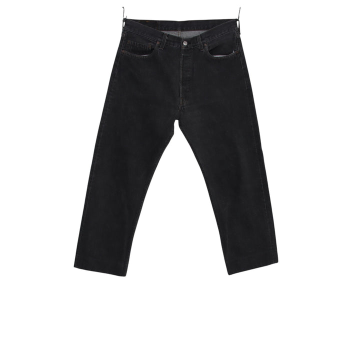 Levi's 501 regular fit W34 L36 jeans in denim grigio da uomo made in USA