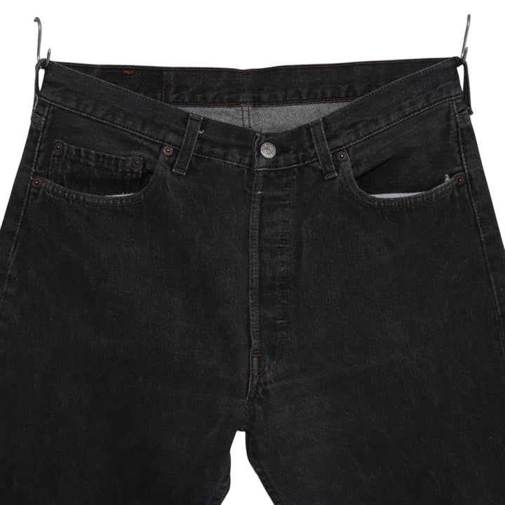 Levi's 501 regular fit W34 L36 jeans in denim grigio da uomo made in USA