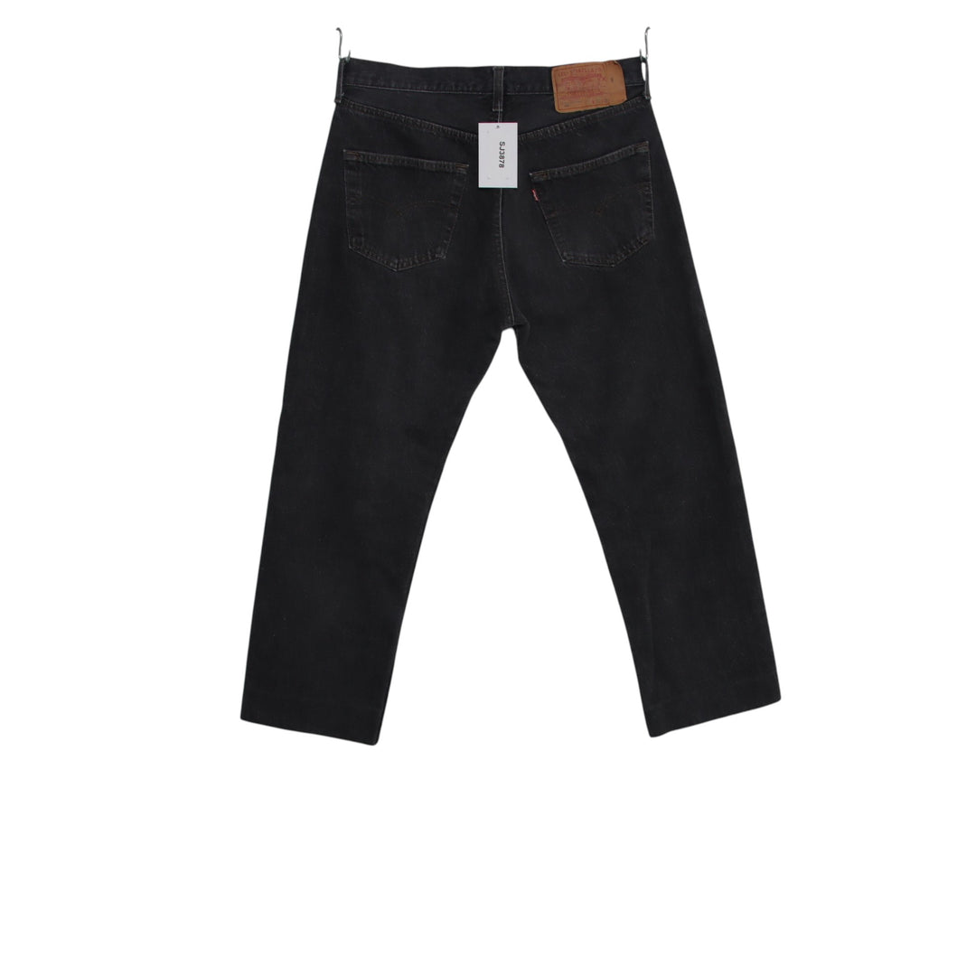 Levi's 501 regular fit W34 L36 jeans in denim grigio da uomo made in USA