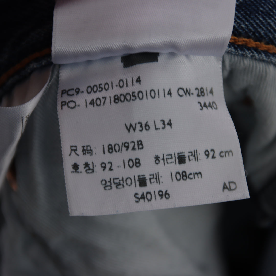 Levi's 501 regular fit W36 L34 jeans in denim da uomo