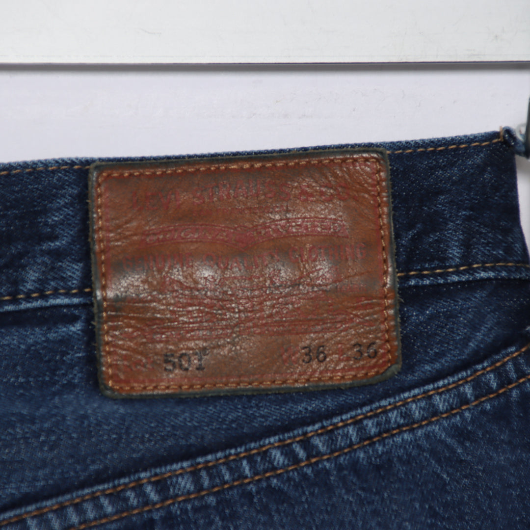 Levi's 501 regular fit W36 L36 jeans in denim da uomo