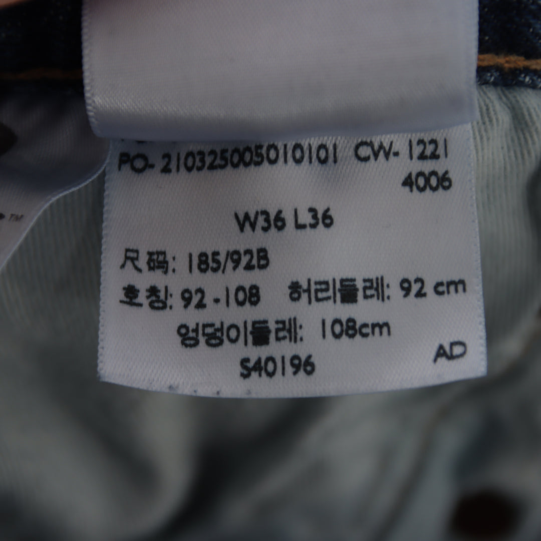 Levi's 501 regular fit W36 L36 jeans in denim da uomo