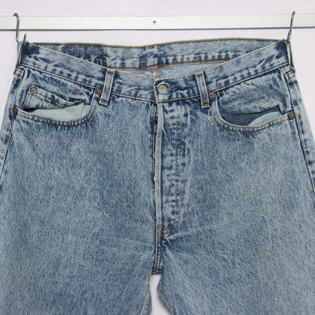 Levi's 501 regular fit W36 L36 jeans vintage in denim da uomo