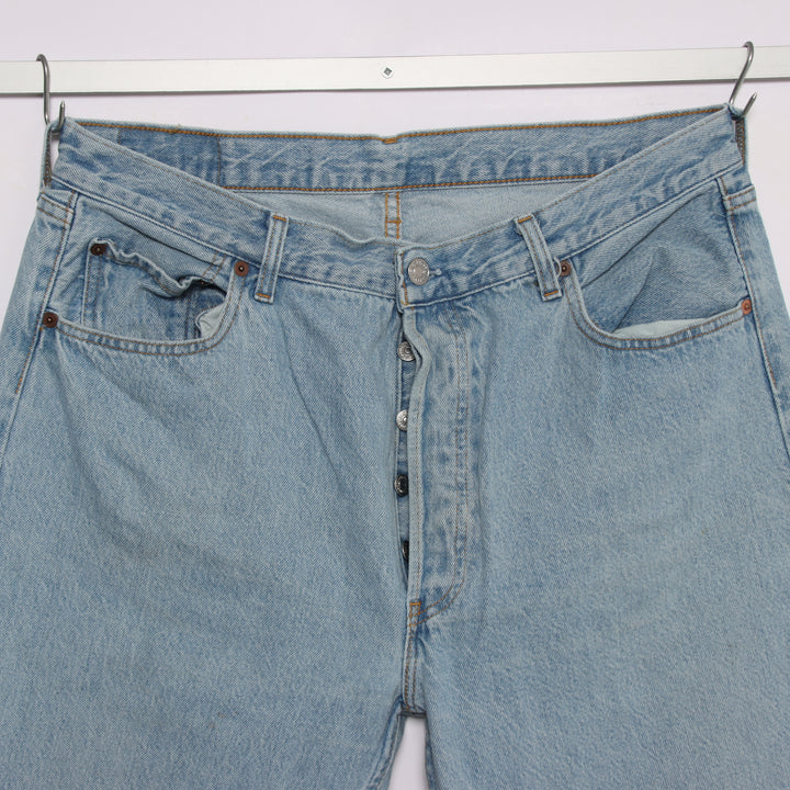 Levi's 501 regular fit W36 L36 jeans vintage in denim da uomo