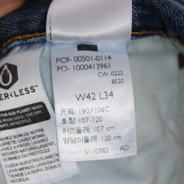 Levi's 501 regular fit W42 L34 jeans in denim da uomo