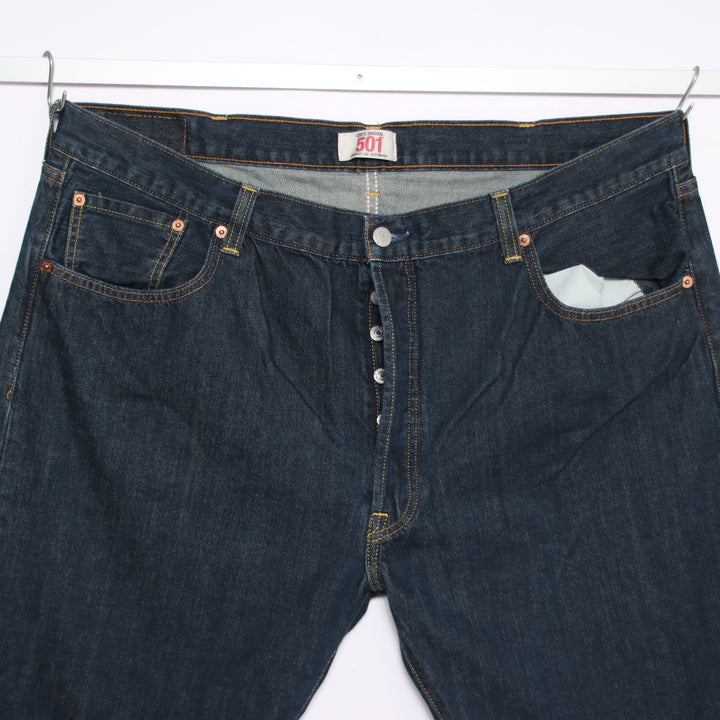 Levi's 501 regular fit W42 L34 jeans vintage in denim da uomo