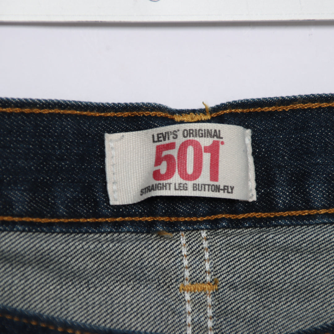 Levi's 501 regular fit W42 L34 jeans vintage in denim da uomo