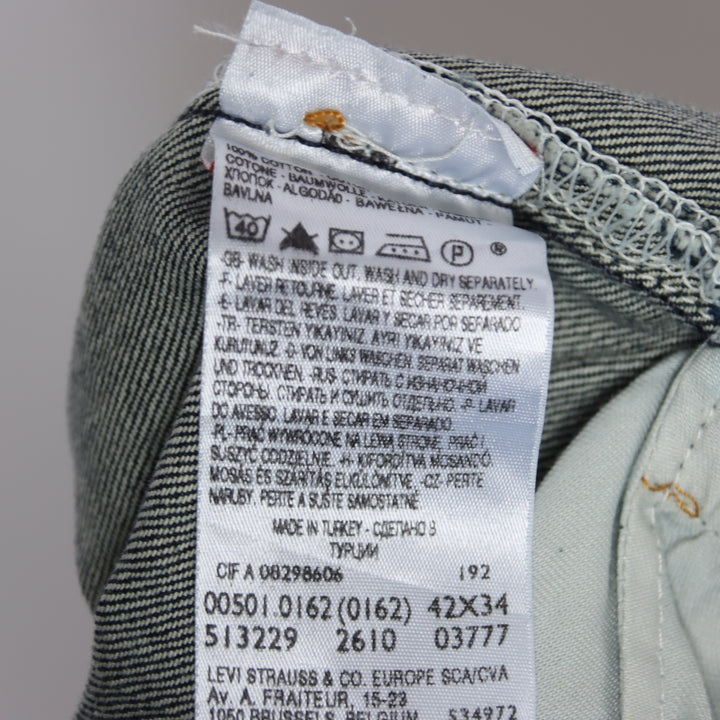 Levi's 501 regular fit W42 L34 jeans vintage in denim da uomo