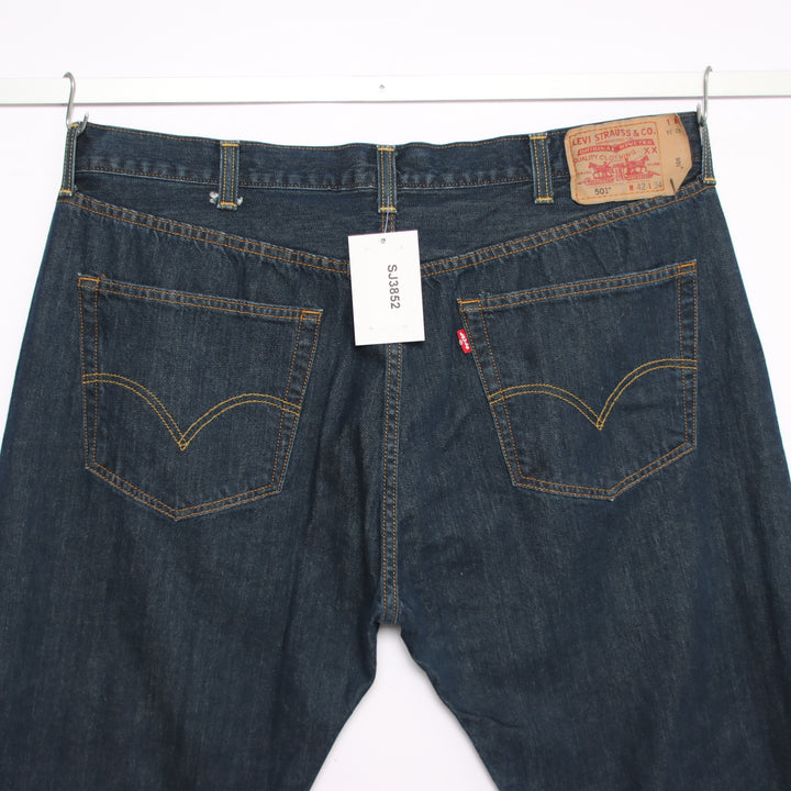 Levi's 501 regular fit W42 L34 jeans vintage in denim da uomo