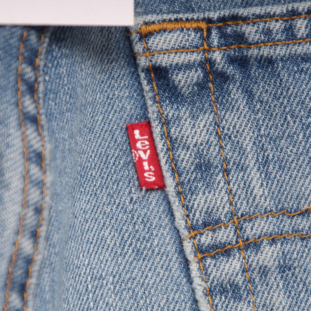 Levi's 505 Regular Fit Jeans Vintage Denim W32 L32 Uomo Made in USA