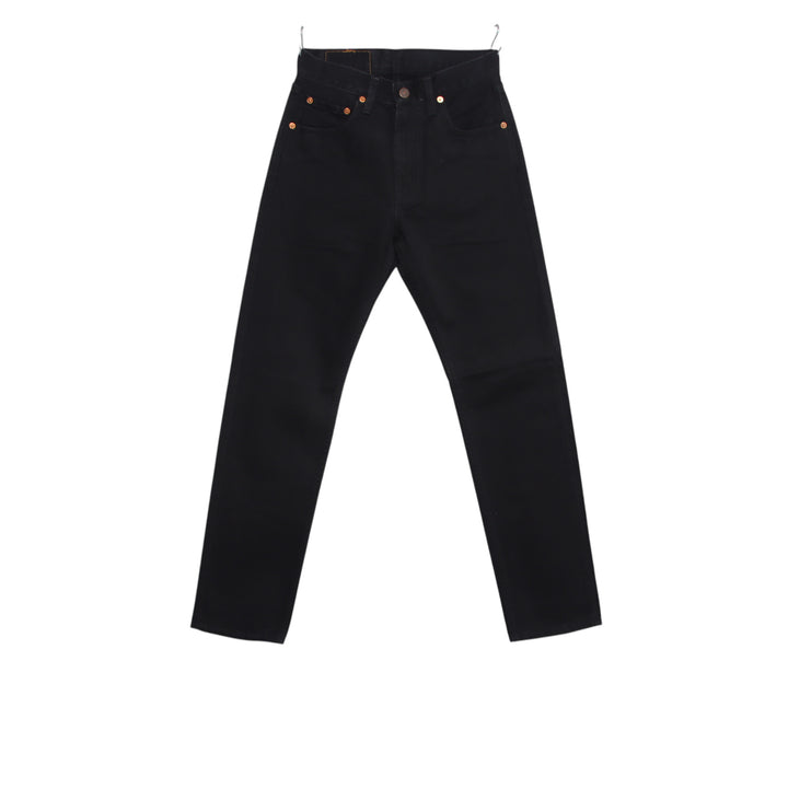 Levi's 505 standard fit W27 L32 jeans vintage in denim nero da donna deadstock w/tags
