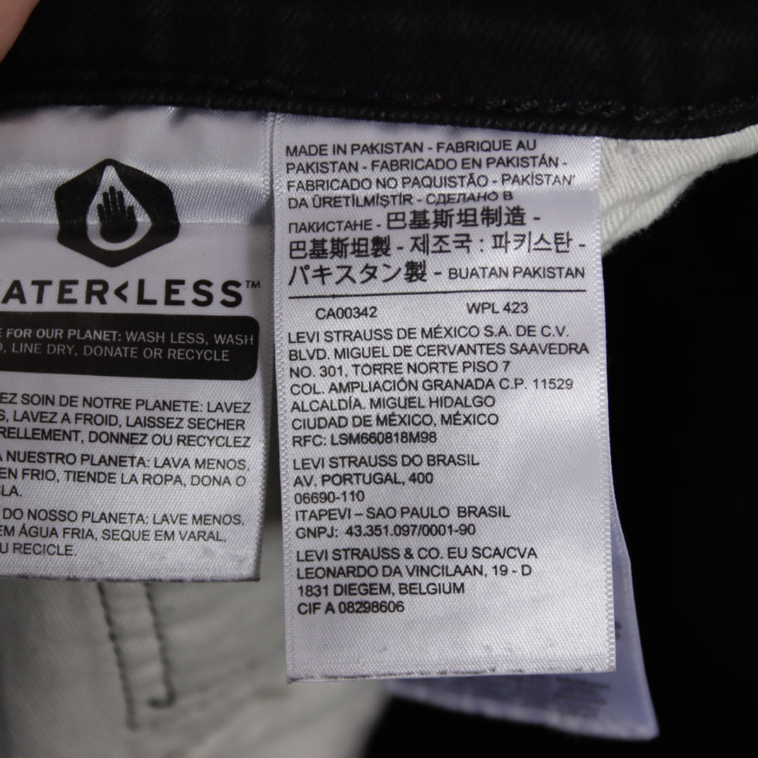 Levi's 510 slim fit W30 L32 jeans vintage in denim nero unisex